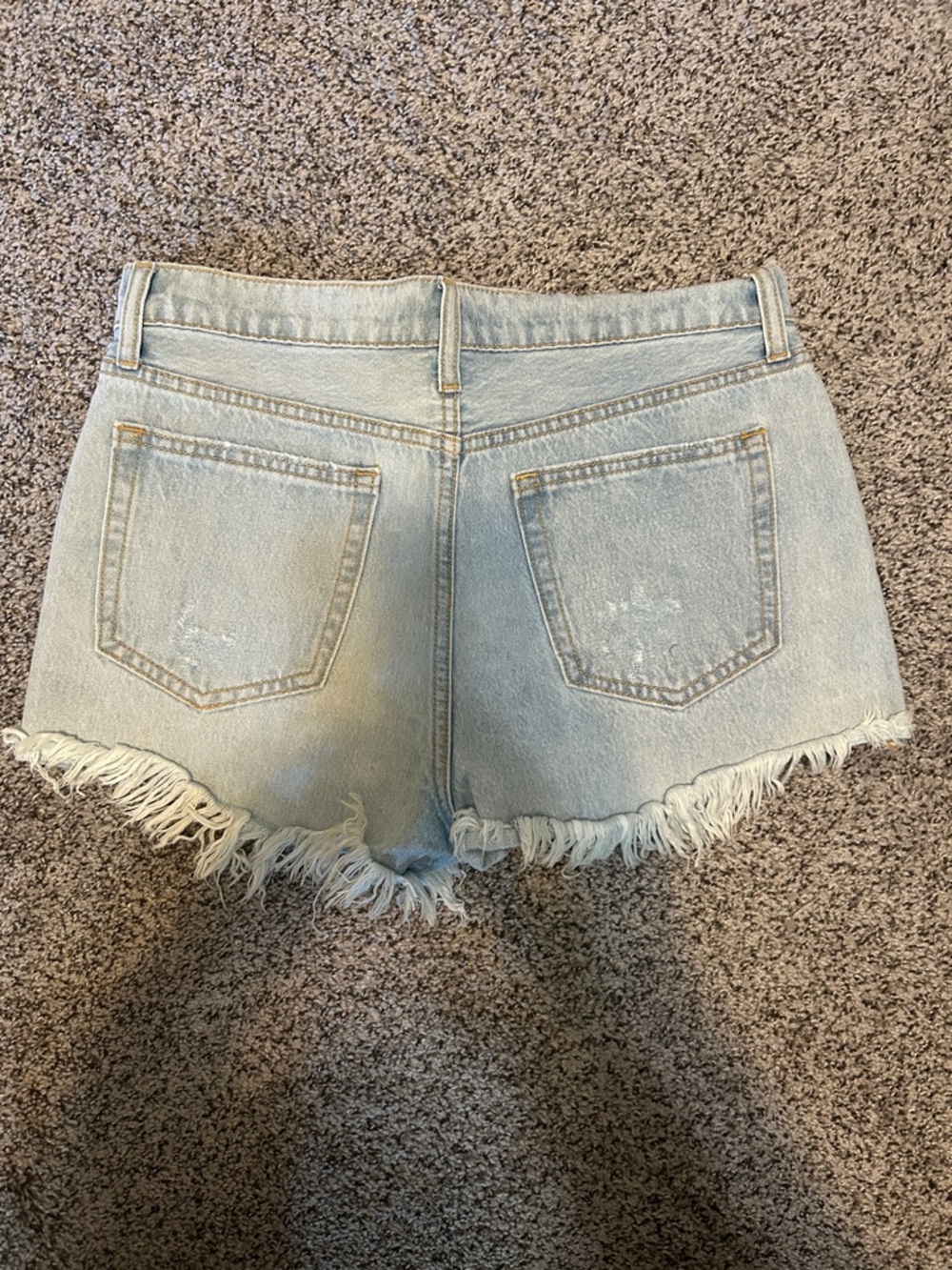 Cello Light Blue Distressed Denim Cutoff Shorts - Picture 2 of 3